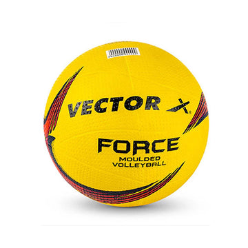Vector X Force Size 4 Rubberized Moulded Volleyball + Air Pin Suitable for Indoor/Outdoor Play|Training/Match Ball with Butyl Bladder Durable & Waterproof for Men Women Kids