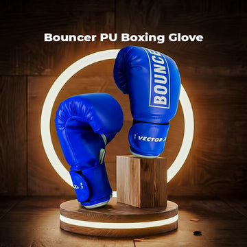Vector X Bouncer PU Boxing Gloves for Men & Women | Shock Absorption Training Gloves for Sparring, Heavy Bag, MMA & Muay Thai