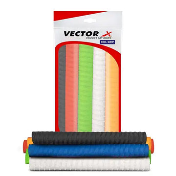 VECTOR X Cricket Bat Grip Shock Absorption Soft Touch For Professional Players Pack of 6 Pcs