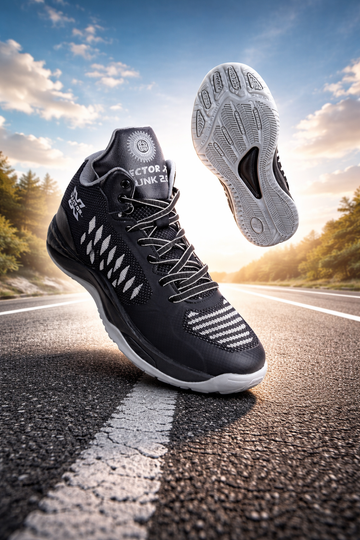 Vector X Dunk 2.0 Basketball Shoes for Men | Lightweight Knitted Upper, Cushioned Midsole & Non-Slip Rubber Outsole