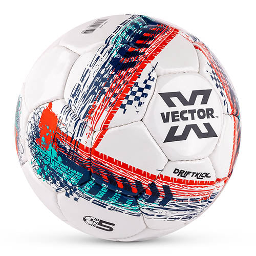 VECTOR X Drift Kick Football 32 Panels Hand Stitched Rubberized Ball With Air Pin Practice Match Ball Size: 5