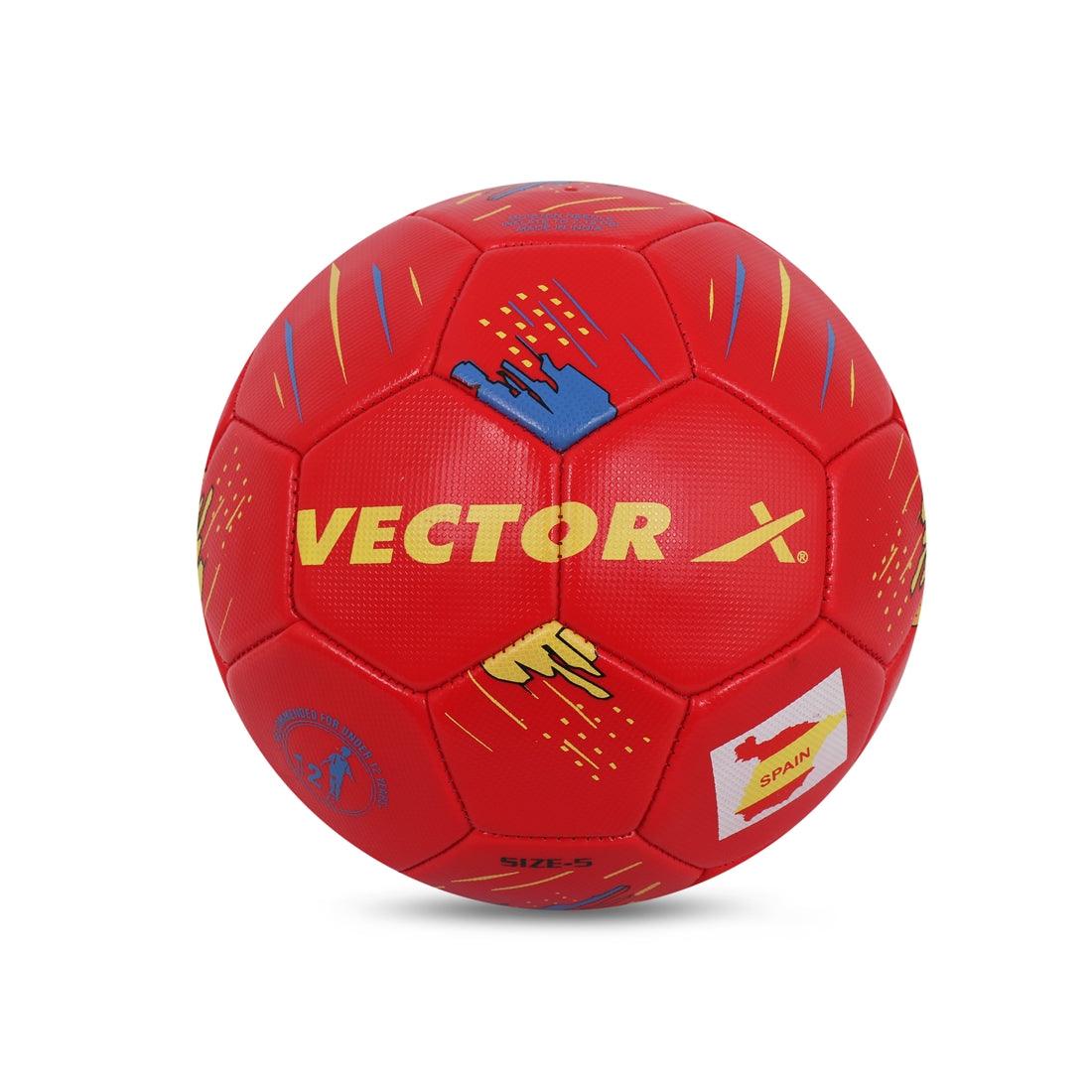 VECTOR X Spain Machine Stitched Embose PVC Football - (Pack of 1)