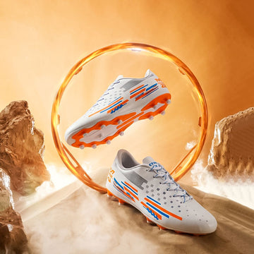 Vector X KICK 2.0 Football Shoes for Men | Lightweight Turf & Futsal Shoes with TPU Sole, Velcro Support & Superior Grip