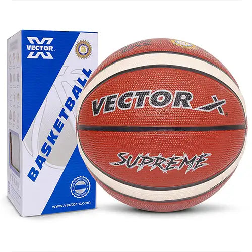 Vector X Supreme Basketball BFI Official Match Ball 14 Pannels