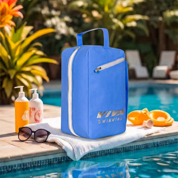 Viva Swimming SEA-Hoax Unisex Spacious Main Compartment kit Bag for Carrying Swimming Accessories Like Goggle, Cap, Kickboard+Extra 1 Side Pocket|Lightweight, Waterproof, Durable