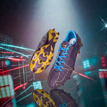 Vector X Thriller 3D Embossed Football Shoes for Men | Lightweight Synthetic Upper with TPU Sole & Superior Grip for Turf and Training