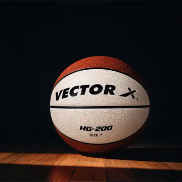 VECTOR X HG-200 FIBA Approved Basketball Size 7 with Free Air Needle | Tacky Rubber Grip Ball for Indoor & Outdoor Play