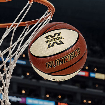 VECTOR X Invincible Basketball BFI Approved 12 Panel Rubberized Professional Match Ball