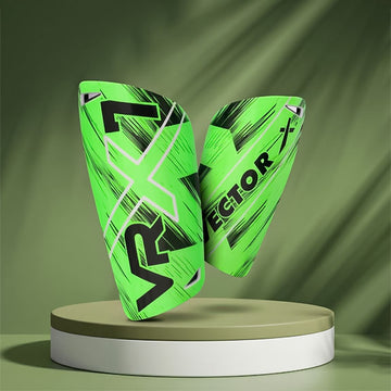 Vector X VRX7 Football Shin Guard with EVA Foam Padding | Lightweight Protective Leg Guard for Kids & Adults | Breathable, Ergonomic Fit for Training & Match Play