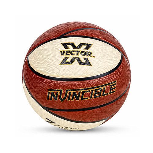 VECTOR X Invincible Basketball BFI Approved 12 Panel Rubberized Professional Match Ball