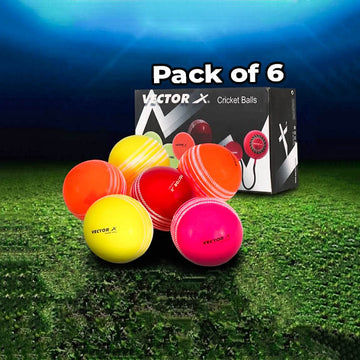 VECTOR X SWING Cricket Synthetic Ball (Pack of 6)