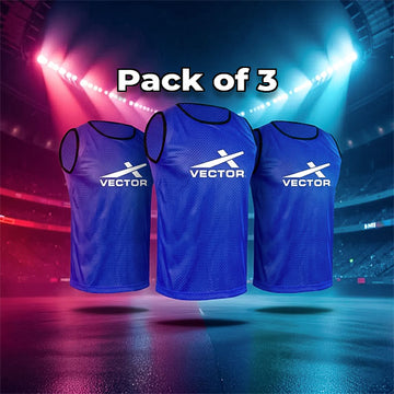 Vector X Training Bibs for Football Soccer Basketball Volleyball for Track and Field Play (Pack 0f 3)