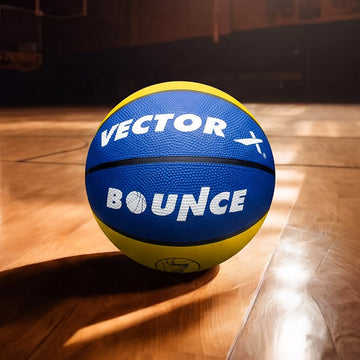 Vector X Bounce Rubber Moulded Basketball with Free Air Needle