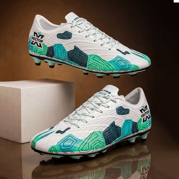 Vector X Breeze Pro Football Shoes for Men | Lightweight Soccer Studs with Embossed Synthetic Upper & TPU Sole