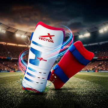 Vector X England Soccer Studs Shin Guard Football