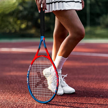 Vector X Barricade 27-Inch One Piece Composite Tennis Racquet with Full Cover | Lightweight Aluminium Frame | Strung Tennis Racket for Beginners, Training & Recreational Play